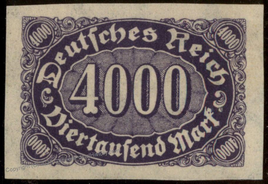 Germany Weimar Inflation Mi255U Imperf MNH 104161
