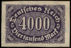 Germany Weimar Inflation Mi255U Imperf MNH 104161