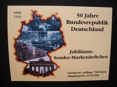 Germany 1990/2000- One Booklet, 1 SS, 1 Cover, 6 Stamps Mint + CTO