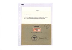 GREECE GERMANY OCCUPATION WW2 Cover *FELDPOST.842* Reg 1942 Reichenberg XD112