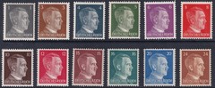 AUTHENTIC Historical Artifact 1941 WWII Adolf Hitler Set 19 Stamps SALE! MNH