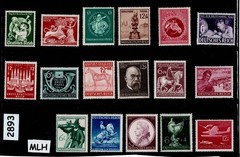 MLH stamp collection Regular postage Third Reich WWII era Germany #2893