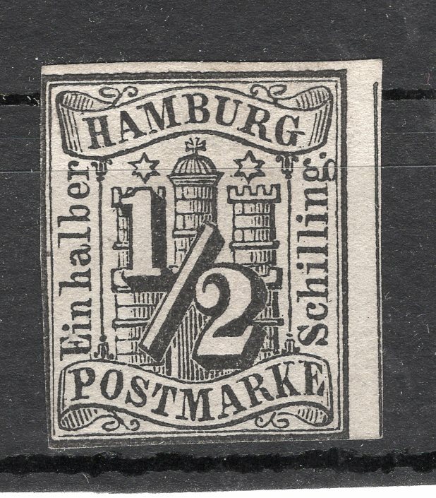 GERMANY HAMBURG, YV # 1, M NO GUM