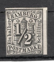 GERMANY HAMBURG, YV # 1, M NO GUM