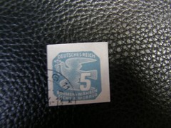 6862)5 Mark Peace Dove Germany Deutches Reich Bohmen Mahren Cechy A Morava 1920s