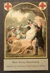 Travelstamps:Germany WWII Charity Postcard for Volunteer Red Cross Nurses Lübeck
