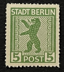 Travelstamps: 1945 Berlin Germany Stamps Scott #11N1 Mi 1 – Mint MNH OG