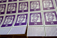Envelope No. 349 y Bogen Postfrisch DZ 5 Signs of Print FRG 1961 Foldato