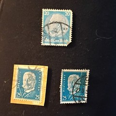 30 Germany Deutsches Reich/DDR Used Postage Stamp Lot Handstamped 3-40 Pf