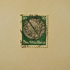 34 Germany Deutsches Reich Used Germania Postage Stamp Lot Handstamped 5-60 Pf