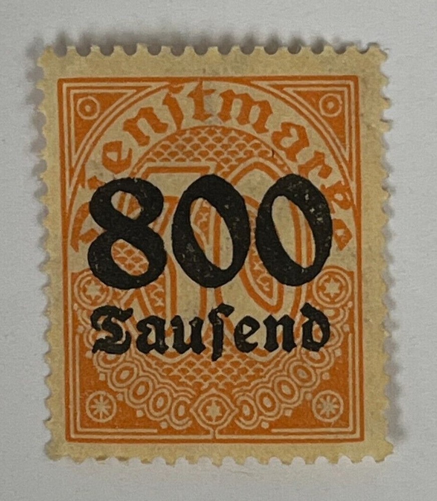 Germany 30 Dienstmarke Stamp – Overprint 1920s (Mint Hinged) X25