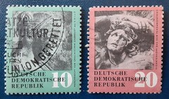 DDR Germany 1958 Used Returned Art Mi 667-8 Scott 412-3 XF 7583