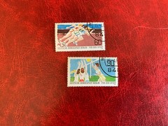 GERMANY BERLIN 1982 USED OR MNH FUR DEN SPORT SPRINTING ATHLETICS VOLLEYBALL