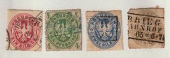 Prussia – Germany – 1861 – Embossed Arms – SG 26, 28, 30, 34 (165)