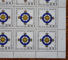25x Envelope No. 1613 Postfrisch Bogen Ordre Pour le merite FRG 1992 FN 4