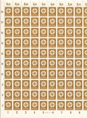 Stamp Germany Official Sheets WWII 3rd Reich 20 Selections MNH