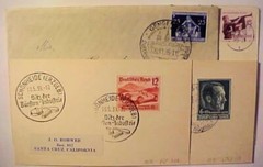 GERMANY 1935/1939 PICTORIAL CANCELS #585 X, 620, 372X, 687 CAT 97E (=$ 137.00)