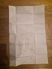 1874 postal history letter cover Letter sheet to montpellier france.contraband