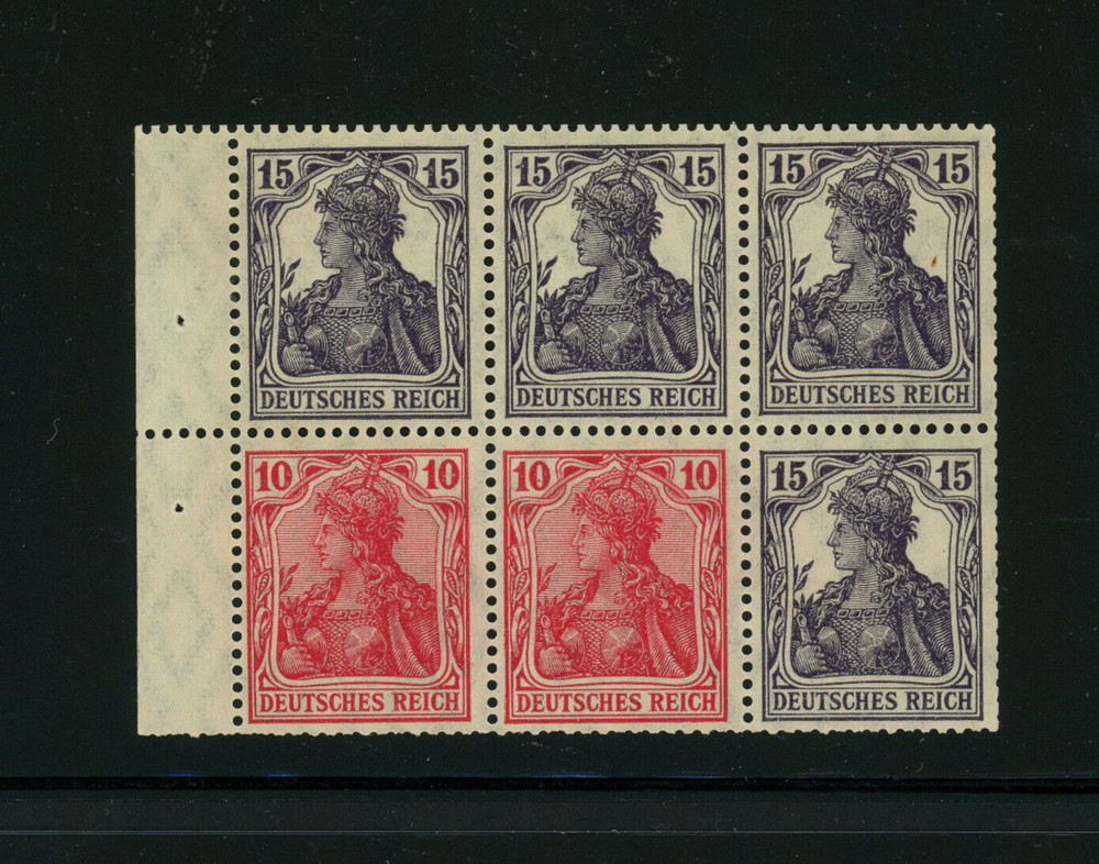 Germany Scott # 100B Booklet Pane VF OG NH MNH Stamps Cat $275