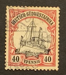 Travelstamps: GERMANY SOUTH WEST AFRICA STAMPS Kaiser’s Yacht Used UnWMK