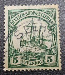 Stamp Germany Colony South West Africa 5 Pfennig 1906 Mi. Nr. 25 [🇩🇪39141-13]