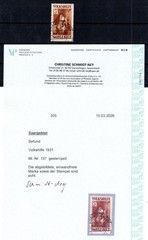 Saar 157 Perfect Condition Stamped Certificate 400EUR (GA3015