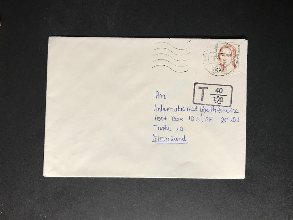 Germany #1475//9N532 Famous Women Dauerserie Cover to Finland #1499