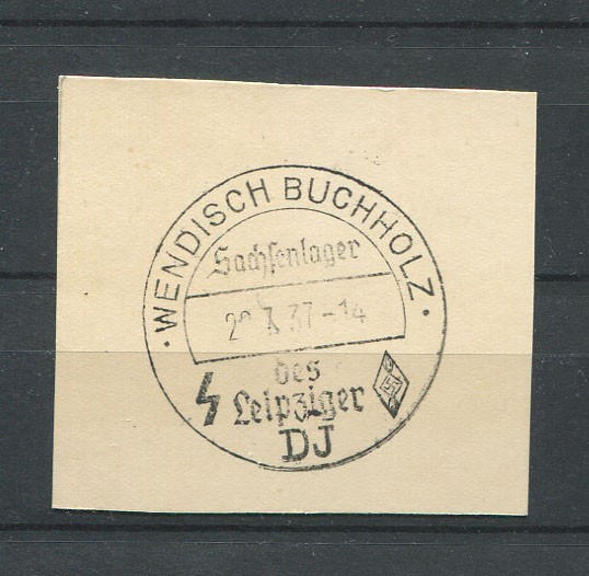 German Reich WW II : Better fancy cancel from 1937 – Wendisch Buchholz