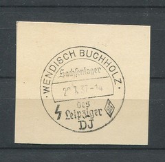 German Reich WW II : Better fancy cancel from 1937 – Wendisch Buchholz