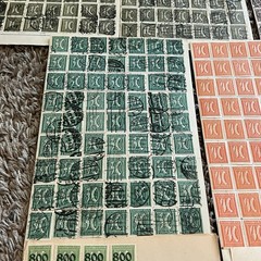 AMAZING GERMANY MINT AND USED STAMP HOARDER LOT WORLD WAR I ERA INFLATION OVPTS