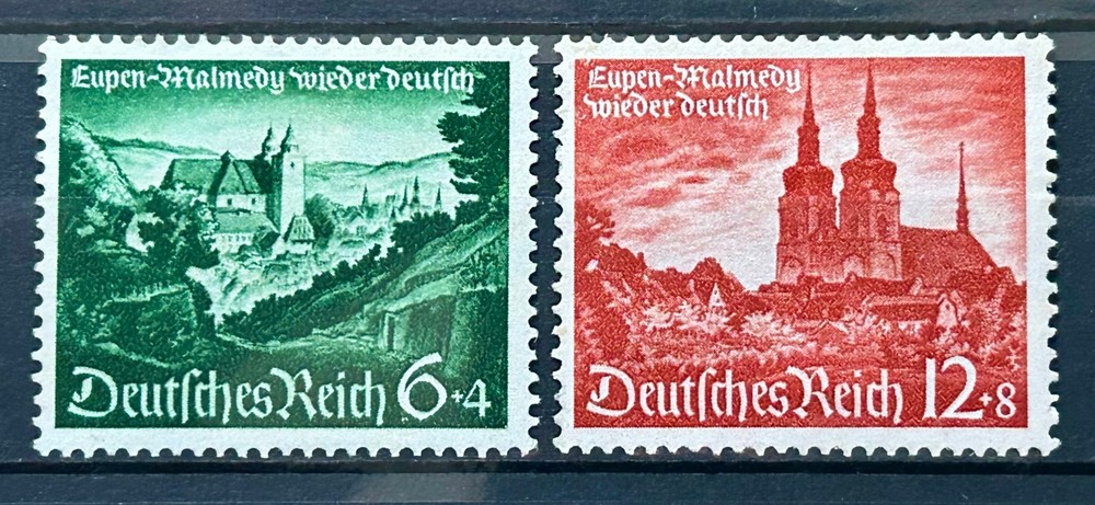 1940 German Stamps set Mi:DR748-749 – Malmedy Eupen MH* /448