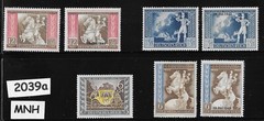 MNH stamp set B209-215 Germany 1942 European Postal Congress Vienna Austria