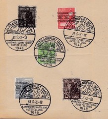 82126-GERMANY 1948 ALLIED OCCUPATION ON 6 LEAFS – SCANS IN DESCRIPTION