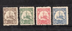 MARIANAS ISLANDS KAISER’S YACHT # 17-20 FOURNIER STAMP FORGERIES
