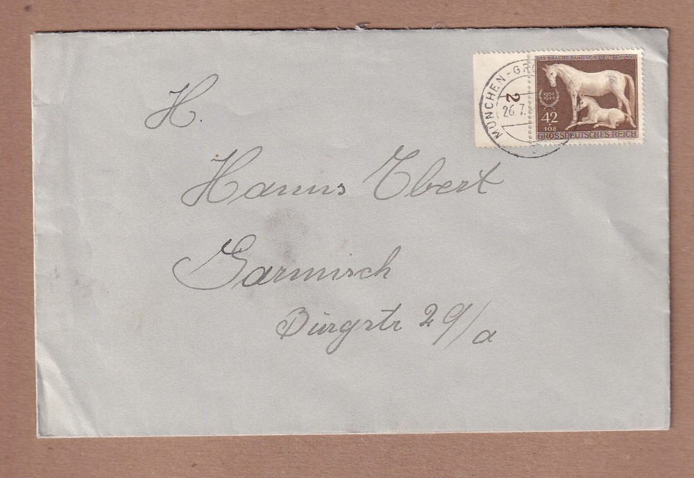 Germany Scott# B283 – 11th Brown Ribbon Horse Show at Munich – July 26 1944