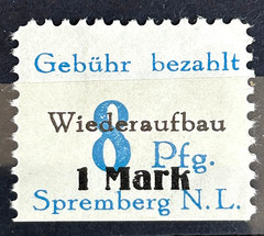 1946 German stamp Mi:DE-SPR21A – Local Spremberg Bottom imperf 8 rpf MH*/266
