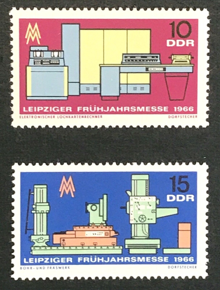 DDR #811-12 Leipzig Spring Fair 1966 – MNH