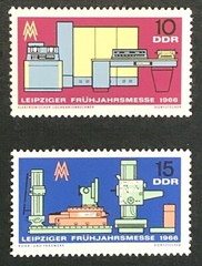 DDR #811-12 Leipzig Spring Fair 1966 – MNH
