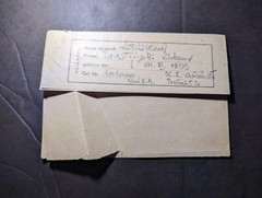 1943 Germany Concentration Camp Folded Letter Cover Auschwitz to Krakau Poland