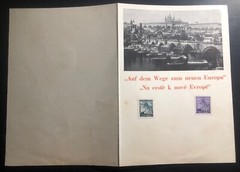 1942 Prague Bohemia Germany Souvenir Souvenir Cover On The Way Of New Europe