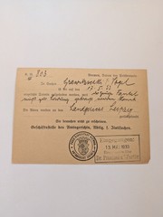 Germany Third Reich 1933 Official Postal Card Bremen Justice