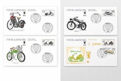Berlin Für die Jugend 1983 Motorcycle Bicycle FDC Covers Set
