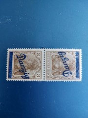 German Deutsches Reich Tete -beche Danzig Stamps