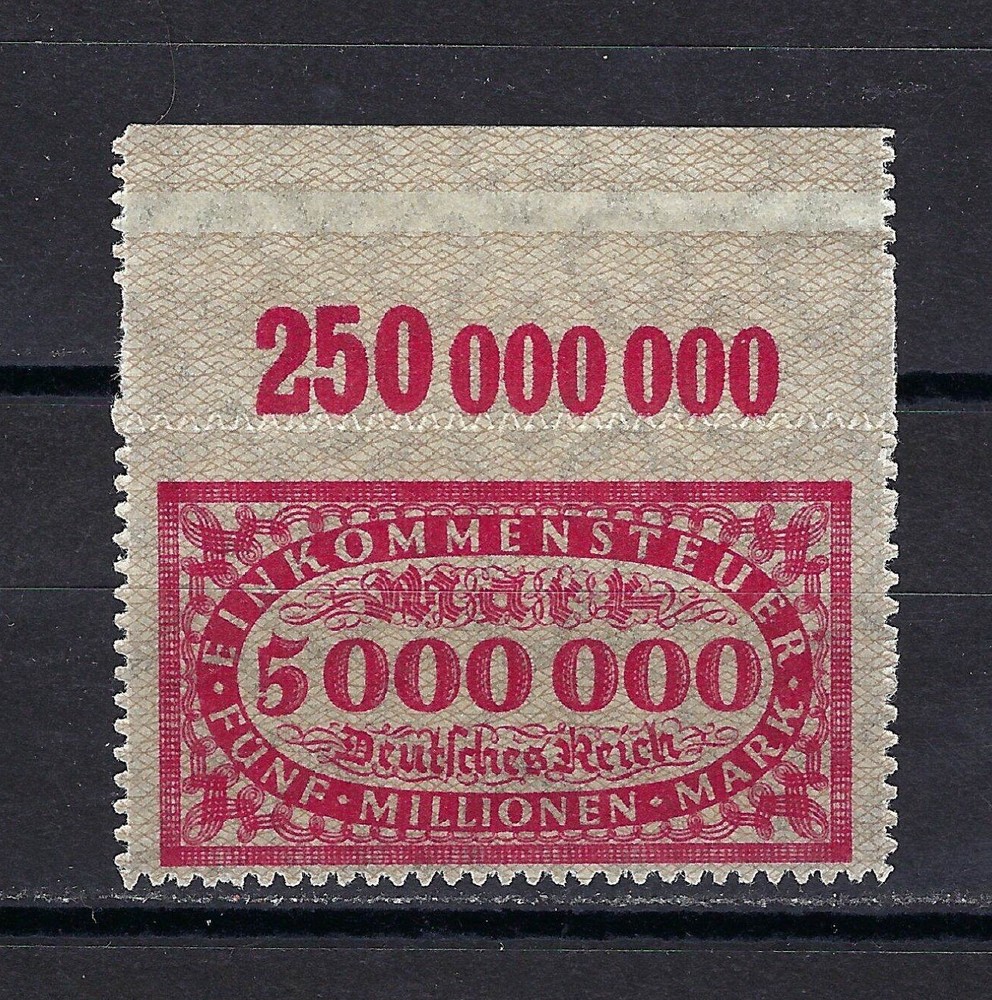 Germany Hyperinflation Stamp w/ selvage 1920s MNH