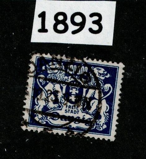 Used stamp Sc 133 Gdansk Poland Danzig 1923 Germany post WWI #1893