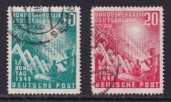 WEST GERMANY 1949 Parliament set of 2 SG 1033-1034 Used (CV £56)