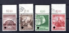 DR-3.Reich 665/68 Or Upper Edge Postmarked (K4247