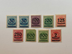 Germany Scott #249(2),253,254,255,259,266,268,269 (1923) MNH – Free Shipping #7