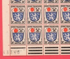 Stamps: Germany 1946 French Zone, Saarland, 24pf, Sc #4N9. NEW. MNH. OG. ST10
