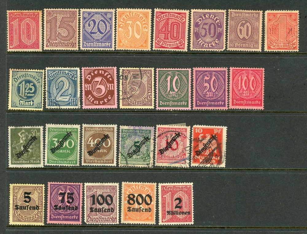 GERMANY Official Stamps , / 25-2-3j /, Mint and used